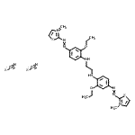 CAS#: 94276-18-3, N,N'-bis[2-ethoxy-4-(3-methylthiazol-3-ium-2-yl)azo-phenyl]ethane-1,2-diamine dithiocyanate