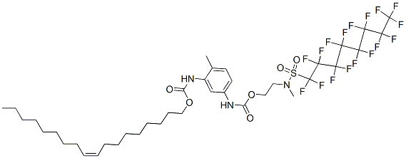 CAS#: 94313-84-5, (Z)-Octadec-9-Enyl [5-[[[2-[[(Perfluorooctyl)Sulphonyl]Methylamino]Ethoxy]Carbonyl]Amino]-o-Tolyl]Carbamate