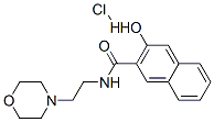 CAS 登录号：94333-54-7， 3-羟基-N-[2-(吗啉基)乙基]萘-2-甲酰胺盐酸盐