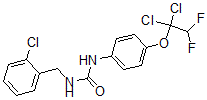 CAS 登录号：94336-05-7， 1-(2-氯苄基)-3-[4-(1,1-二氯-2,2-二氟乙氧基)苯基]脲