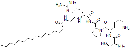 CAS#: 94359-48-5, N-(Threonyl-lysyl-prolyl-arginyl)-N'-palmitoylethylenediamine