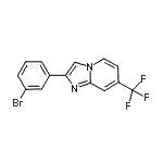 CAS#: 944580-93-2, 2-(3-Bromophenyl)-7-(trifluoromethyl)imidazo[1,2-a]pyridine