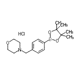 CAS#: 944591-57-5, 4-[4-(4,4,5,5-Tetramethyl-1,3,2-dioxaborolan-2-yl)benzyl]morpholine hydrochloride (1:1)