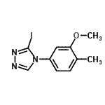 CAS#: 944642-14-2, 3-Iodo-4-(3-methoxy-4-methylphenyl)-4H-1,2,4-triazole