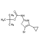 CAS#: 944805-56-5, 2-Methyl-2-propanyl (5-bromo-4-cyclopropyl-1,3-thiazol-2-yl)carbamate