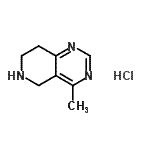 CAS#: 944901-77-3, 4-Methyl-5,6,7,8-tetrahydropyrido[4,3-d]pyrimidine hydrochloride (1:1)