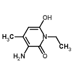 CAS 登录号：94492-81-6， 3-氨基-1-乙基-6-羟基-4-甲基-2(1H)-吡啶酮