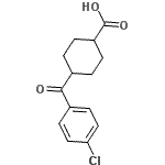 CAS 登录号：945362-37-8， 4-(4-氯苯甲酰基)环己烷羧酸
