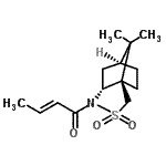 CAS 登录号：94594-81-7， (2E)-1-[(1R,5R,7S)-10,10-二甲基-3,3-二氧代-3-硫杂-4-氮杂三环[5.2.1.0<sup>1,5</sup>]癸-4-基]-2-丁烯-1-酮
