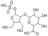 CAS 登录号：94619-52-0， 6-[4,5-双(羟基甲基)-2-磺酸氧基四氢呋喃-3-基]氧基-3,4,5-三羟基四氢吡喃-2-羧酸
