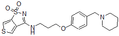 CAS 登录号：94662-39-2， N-(4-(3-(1-哌啶基甲基)苯氧基)丙基)噻吩并[3,4-d]异噻唑-3-胺 1,1,-二氧化物