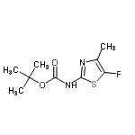CAS#: 947179-43-3, 2-Methyl-2-propanyl (5-fluoro-4-methyl-1,3-thiazol-2-yl)carbamate
