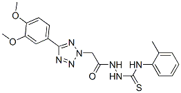 CAS#: 94771-95-6, 1-[[2-[5-(3,4-Dimethoxyphenyl)Tetrazol-2-Yl]Acetyl]Amino]-3-(2-Methylphenyl)Thiourea