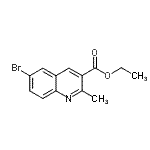 CAS#: 948289-14-3, Ethyl 6-bromo-2-methyl-3-quinolinecarboxylate