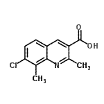 CAS 登录号：948290-22-0， 7-氯-2,8-二甲基-3-喹啉羧酸
