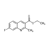 CAS#: 948290-76-4, Ethyl 7-fluoro-2-methyl-3-quinolinecarboxylate
