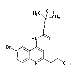 CAS 登录号：948290-88-8， 2-甲基-2-丙基(6-溴-2-丙基-4-喹啉基)氨基甲酸酯