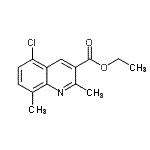 CAS 登录号：948294-10-8， 乙基5-氯-2,8-二甲基-3-喹啉羧酸酯