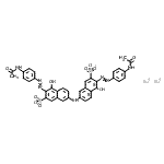 CAS 登录号：94944-84-0， 二钠3-(4-乙酰氨基苯基)偶氮-7-[[6-(4-乙酰氨基苯基)偶氮-5-羟基-7-磺酸-2-萘基]氨基]-4-羟基-萘-2-磺酸酯
