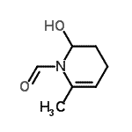 CAS 登录号：95018-39-6， 2-羟基-6-甲基-3,4-二氢-1(2H)-吡啶甲醛