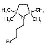 CAS 登录号：95091-93-3， 1-(3-溴丙基)-2,2,5,5-四甲基-1-氮杂-2,5-二硅杂环戊烷