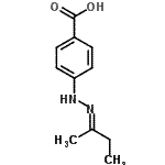 CAS 登录号：95253-14-8， 4-[(2E)-2-(2-丁烷亚基)肼基]苯甲酸
