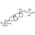 CAS#: 95307-26-9, (3beta,9xi,14xi,17xi,22E)-3-{[Dimethyl(2-methyl-2-propanyl)silyl]oxy}ergosta-5,7,22-triene