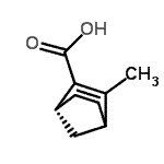 CAS 登录号：95341-03-0， (1R)-3-甲基双环[2.2.1]庚-2-烯-2-羧酸