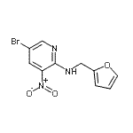 CAS 登录号：954216-03-6， 5-溴-N-(2-呋喃甲基)-3-硝基-2-吡啶胺