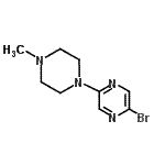 CAS#: 955050-06-3, 2-Bromo-5-(4-methyl-1-piperazinyl)pyrazine