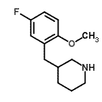 CAS#: 955288-00-3, 3-(5-Fluoro-2-methoxybenzyl)piperidine