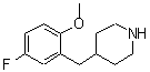 CAS 登录号：955314-86-0， 4-(5-氟-2-甲氧基苄基)哌啶