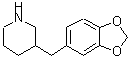 CAS 登录号：955314-95-1， 3-(1,3-苯并二氧戊环-5-基甲基)哌啶