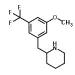 CAS#: 955315-21-6, 2-[3-Methoxy-5-(trifluoromethyl)benzyl]piperidine