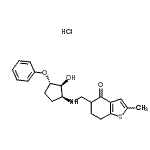 CAS 登录号：95588-10-6， 5-({[(1S,2S,3S)-2-羟基-3-苯氧基环戊基]氨基}甲基)-2-甲基-6,7-二氢-1-苯并噻吩-4(5H)-酮盐酸盐(1:1)