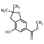 CAS 登录号：955884-97-6， 甲基4-羟基-2,2-二甲基-3H-苯并呋喃-6-羧酸酯