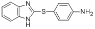 CAS 登录号：956-13-8， 4-(1H-苯并咪唑-2-基硫代)苯胺