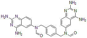 CAS 登录号：95651-93-7， N-(2,4-二氨基喹唑啉-6-基)-N-[[4-[[(2,4-二氨基喹唑啉-6-基)甲酰氨基]甲基]苯基]甲基]甲酰胺