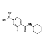 CAS 登录号：957034-65-0， [3-氯-4-(环己基氨基甲酰)苯基]硼酸