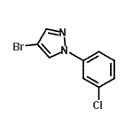 CAS#: 957034-94-5, 4-Bromo-1-(3-chlorophenyl)-1H-pyrazole