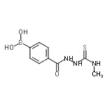 CAS#: 957060-78-5, (4-{[2-(Methylcarbamothioyl)hydrazino]carbonyl}phenyl)boronic acid
