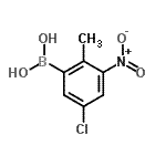 CAS 登录号：957060-80-9， (5-氯-2-甲基-3-硝基苯基)硼酸
