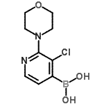 CAS 登录号：957061-04-0， [3-氯-2-(4-吗啉基)-4-吡啶基]硼酸