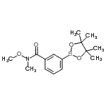 CAS#: 957061-17-5, N-Methoxy-N-methyl-3-(4,4,5,5-tetramethyl-1,3,2-dioxaborolan-2-yl)benzamide