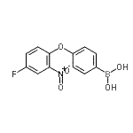 CAS 登录号：957062-59-8， [4-(4-氟-2-硝基苯氧基)苯基]硼酸