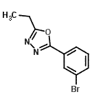 CAS#: 957065-88-2, 2-(3-Bromophenyl)-5-ethyl-1,3,4-oxadiazole