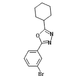 CAS#: 957065-98-4, 2-(3-bromophenyl)-5-cyclohexyl-1,3,4-oxadiazole