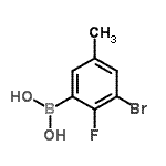 CAS#: 957066-00-1, (3-bromo-2-fluoro-5-methyl-phenyl)boronic acid