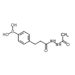 CAS 登录号：957066-08-9， {4-[3-(2-乙酰基肼基)-3-氧代丙基]苯基}硼酸