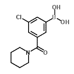 CAS 登录号：957120-47-7， [3-氯-5-(1-哌啶基羰基)苯基]硼酸